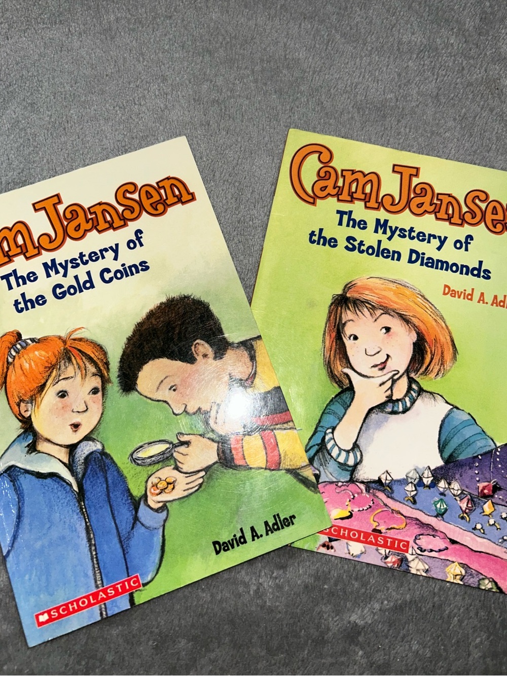 Lot Of 2 Cam Jansen Paperback Mystery Chapter Books by David A. Adler